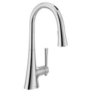Moen® 9126EVC Kurv™ Pulldown Kitchen Faucet, 1.5 gpm Flow Rate, Polished Chrome, 1 Handle, 1/3 Faucet Holes